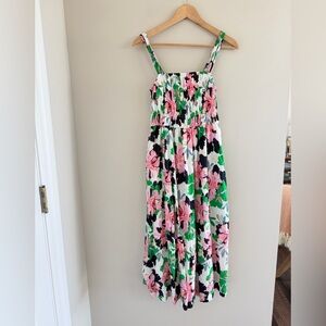 Tommy Hilfiger Sz 4 Floral Spring Midi Kentucky Derby Easter Garden Party Dress